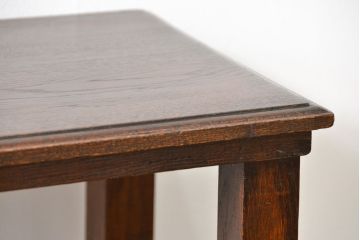 アンティーク家具　イギリスアンティーク　オーク材のシンプルで上品なサイドテーブル(花台、コンソールテーブル)