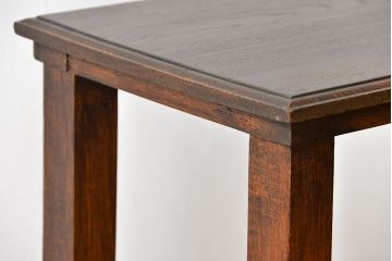 アンティーク家具　イギリスアンティーク　オーク材のシンプルで上品なサイドテーブル(花台、コンソールテーブル)