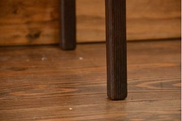 アンティーク雑貨　昭和レトロ 高級栗財 浮造り仕上げ 上品な花台(サイドテーブル)