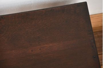 アンティーク雑貨　大正ロマン 古いナラ材の小振りで上品な花台(サイドテーブル)