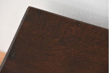 アンティーク雑貨　大正ロマン 古いナラ材の小振りで上品な花台(サイドテーブル)