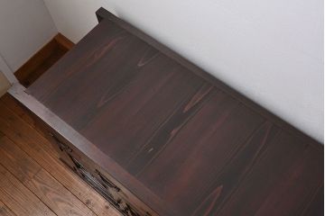 アンティーク家具　古民具・骨董 特大 九尺水屋箪笥 ローボード(テレビボード、テレビ台、キャビネット、収納棚)