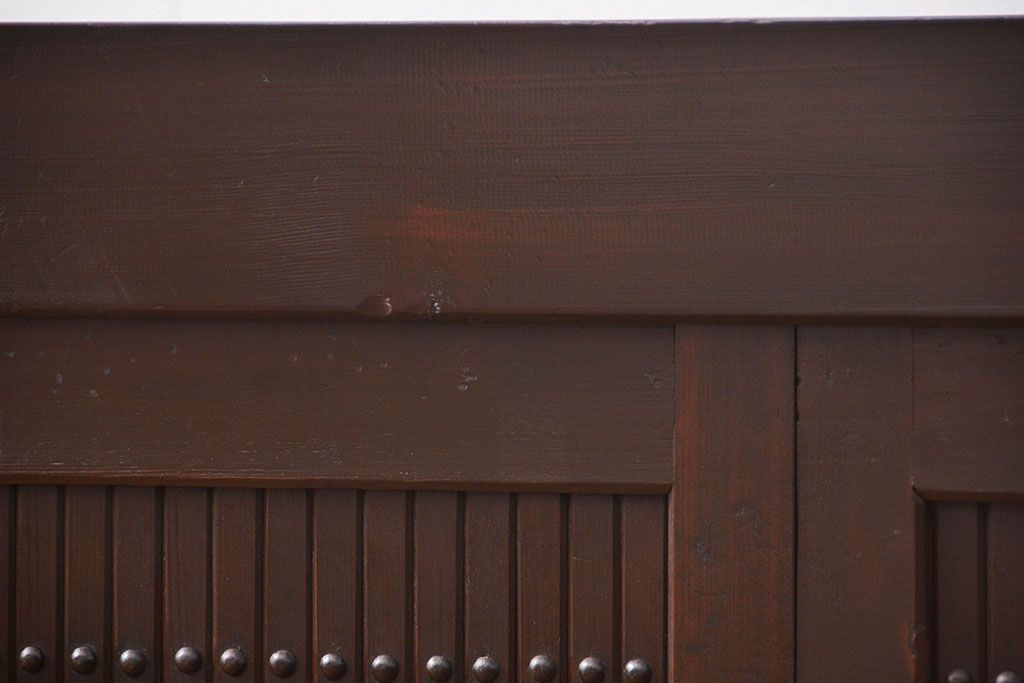 アンティーク家具　古民具・骨董 特大 九尺水屋箪笥 ローボード(テレビボード、テレビ台、キャビネット、収納棚)