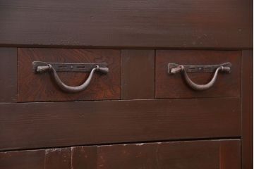 アンティーク家具　古民具・骨董 特大 九尺水屋箪笥 ローボード(テレビボード、テレビ台、キャビネット、収納棚)