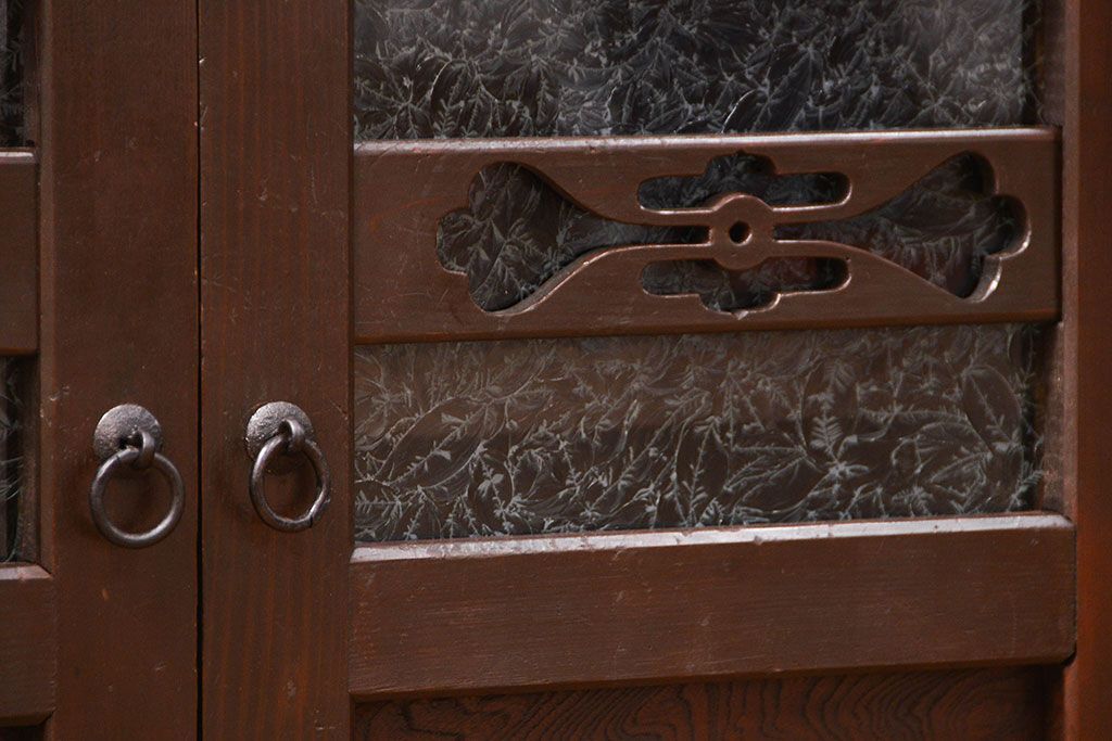 アンティーク家具　古民具・骨董 特大 九尺水屋箪笥 ローボード(テレビボード、テレビ台、キャビネット、収納棚)