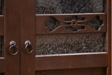 アンティーク家具　古民具・骨董 特大 九尺水屋箪笥 ローボード(テレビボード、テレビ台、キャビネット、収納棚)