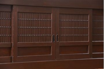 アンティーク家具　古民具・骨董 特大 九尺水屋箪笥 ローボード(テレビボード、テレビ台、キャビネット、収納棚)