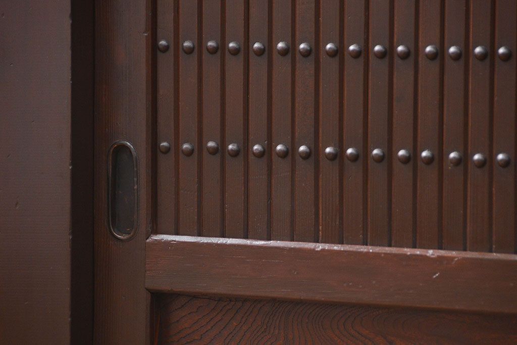 アンティーク家具　古民具・骨董 特大 九尺水屋箪笥 ローボード(テレビボード、テレビ台、キャビネット、収納棚)