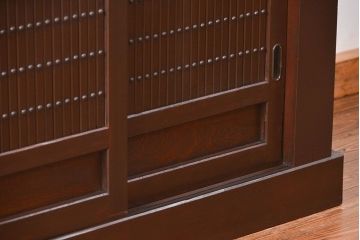 アンティーク家具　古民具・骨董 特大 九尺水屋箪笥 ローボード(テレビボード、テレビ台、キャビネット、収納棚)