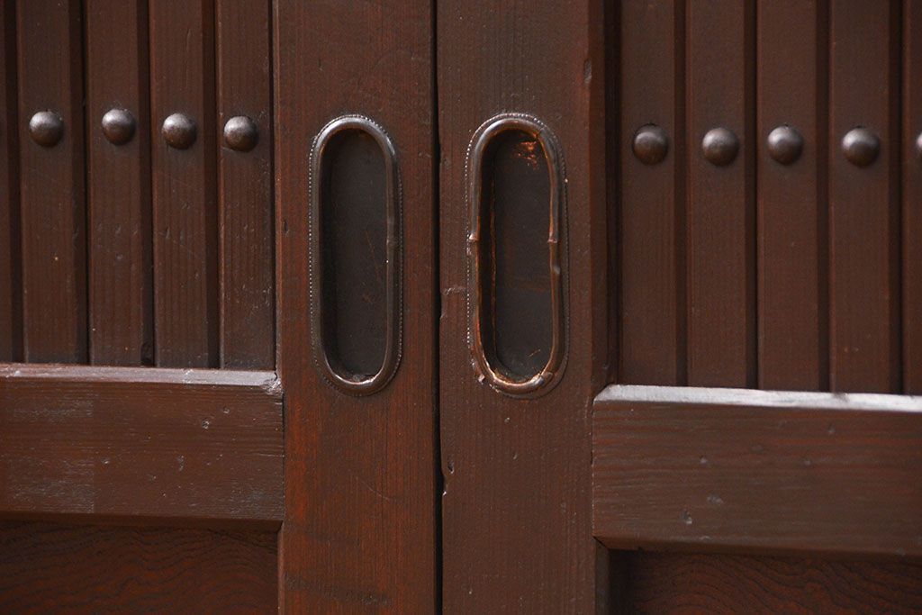 アンティーク家具　古民具・骨董 特大 九尺水屋箪笥 ローボード(テレビボード、テレビ台、キャビネット、収納棚)