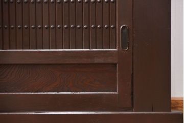 アンティーク家具　古民具・骨董 特大 九尺水屋箪笥 ローボード(テレビボード、テレビ台、キャビネット、収納棚)