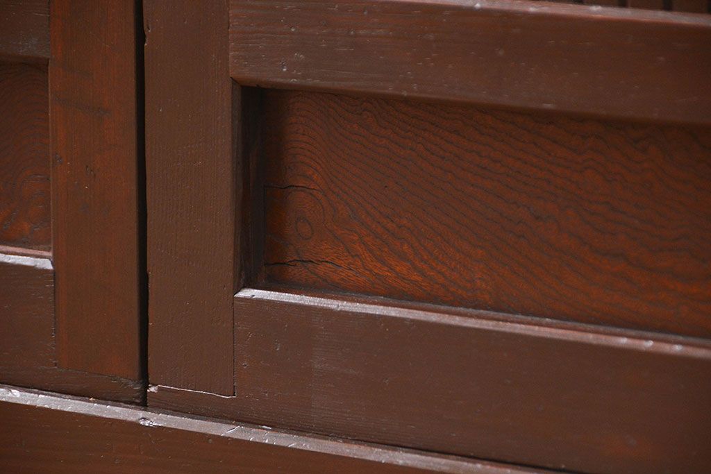 アンティーク家具　古民具・骨董 特大 九尺水屋箪笥 ローボード(テレビボード、テレビ台、キャビネット、収納棚)