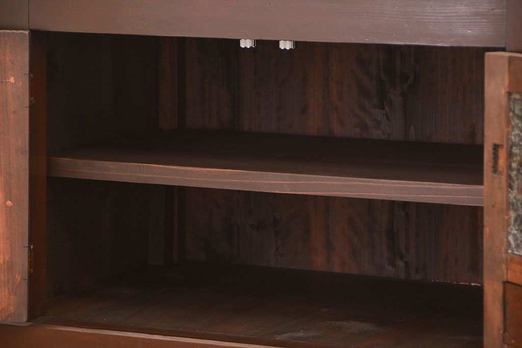 アンティーク家具　古民具・骨董 特大 九尺水屋箪笥 ローボード(テレビボード、テレビ台、キャビネット、収納棚)