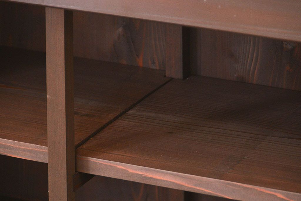 アンティーク家具　古民具・骨董 特大 九尺水屋箪笥 ローボード(テレビボード、テレビ台、キャビネット、収納棚)