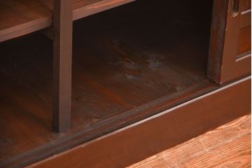 アンティーク家具　古民具・骨董 特大 九尺水屋箪笥 ローボード(テレビボード、テレビ台、キャビネット、収納棚)