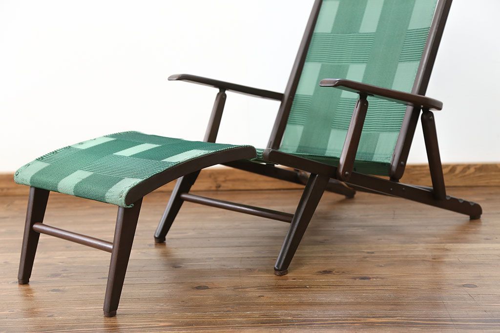 希少 オールド マルニ デッキチェア フォールディングチェア 折りたたみ椅子 公式】アンティーク家具ラフジュ工房商品詳細ページアンティーク