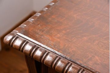 アンティーク家具　アンティーク 国産 イギリス風 重厚な高級プレジデントデスク(テーブル、作業台)