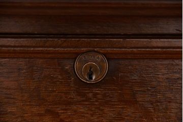 アンティーク家具　アンティーク 国産 イギリス風 重厚な高級プレジデントデスク(テーブル、作業台)