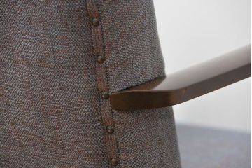 アンティーク家具　アンティーク 古い洋館の上品な1人掛けローソファ(1)(椅子・イス・チェア)