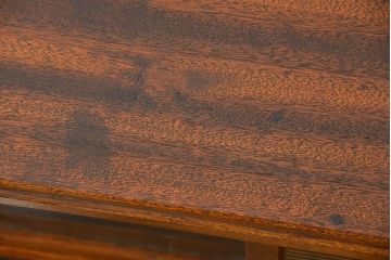 ヴィンテージ家具　1960年代 かわいいデザインのビンテージ食器棚(アンティーク、モールガラス、食器棚、収納棚)