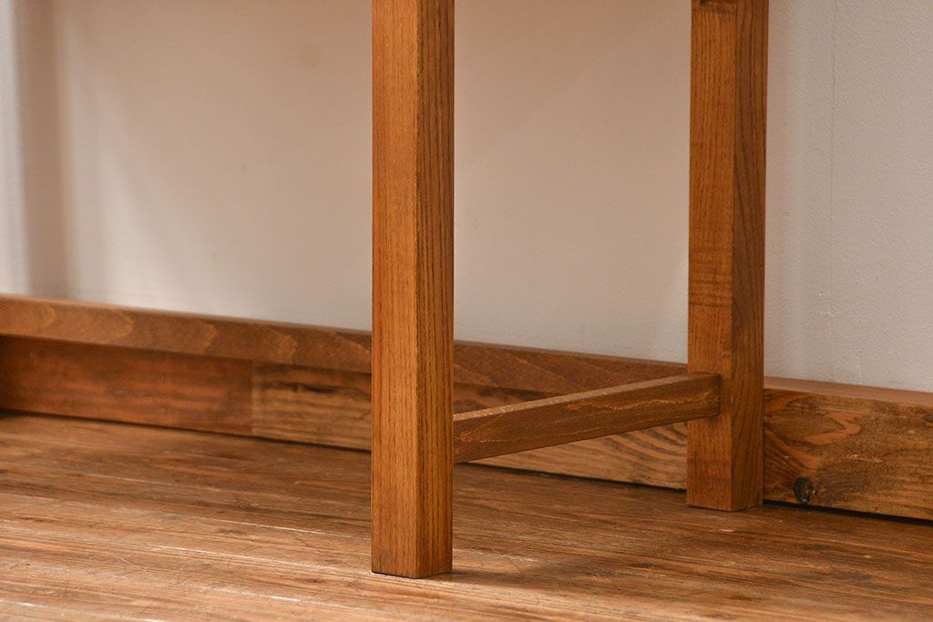 アンティーク家具　アンティーク 古いブナ材の脚付き引き出し収納棚(サイドキャビネット、チェスト、ドロワー)