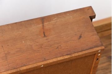 レトロ家具　昭和レトロ 1970年代　小振りな壁掛けマス目棚(飾り棚、ウォールラック)