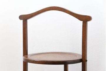 アンティーク家具　イギリスアンティーク オーク材　折り畳み式の小さな飾り棚(花台、スモールシェルフ、ケーキスタンド)