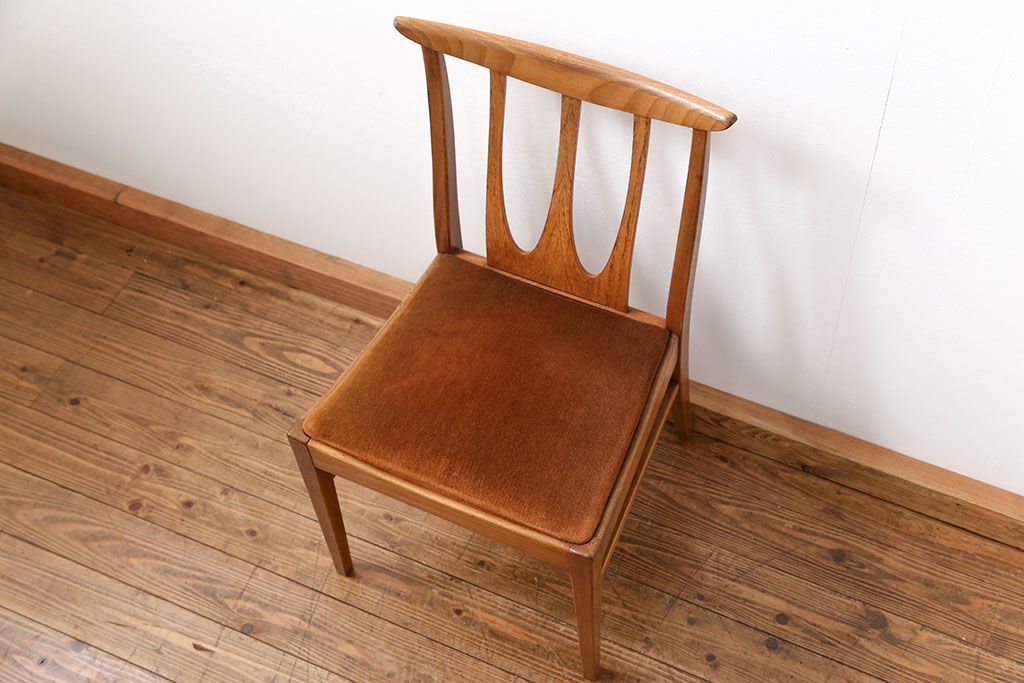北欧ビンテージ家具　G-PLAN(ジープラン)ダイニングチェア1脚(1)(椅子、イス)