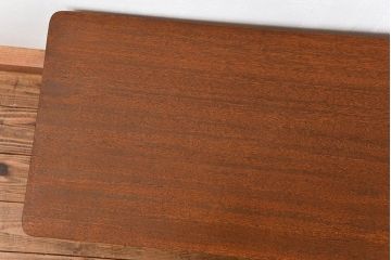 レトロ家具　アンティーク 天板一枚板!古材を使ったレトロなスクエア型センターテーブル(小)(1)