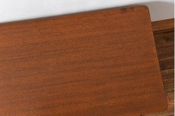 レトロ家具　アンティーク 天板一枚板!古材を使ったレトロなスクエア型センターテーブル(小)(1)