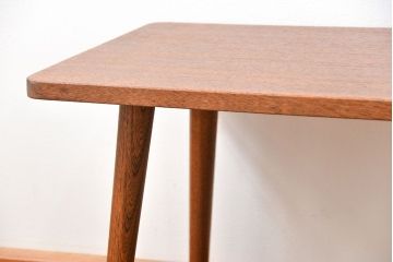 レトロ家具　アンティーク 天板一枚板!古材を使ったレトロなスクエア型センターテーブル(小)(1)