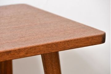 レトロ家具　アンティーク 天板一枚板!古材を使ったレトロなスクエア型センターテーブル(小)(1)