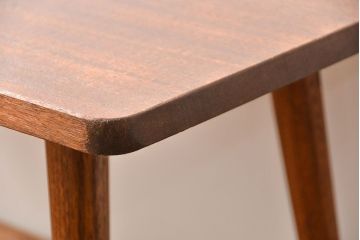 レトロ家具　アンティーク 天板一枚板!古材を使ったレトロなスクエア型センターテーブル(小)(1)