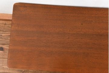 レトロ家具　ラフジュ工房オリジナル 天板一枚板!古材を使ったレトロなスクエア型センターテーブル(小)(2)