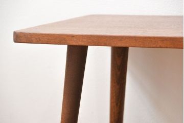 レトロ家具　昭和レトロ 天板一枚板!古材を使ったレトロなスクエア型アンティークセンターテーブル