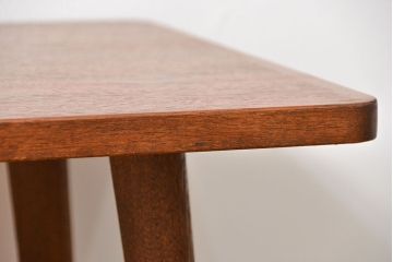 レトロ家具　昭和レトロ 天板一枚板!古材を使ったレトロなスクエア型アンティークセンターテーブル