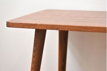 レトロ家具　ラフジュ工房オリジナル 天板一枚板!古材を使ったレトロなスクエア型センターテーブル(小)(4)