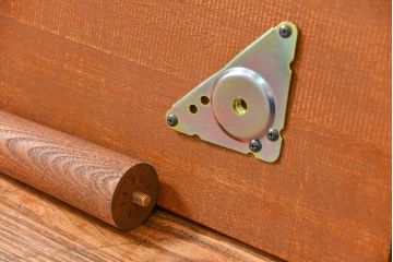 レトロ家具　ラフジュ工房オリジナル 天板一枚板!古材を使ったレトロなスクエア型センターテーブル(小)(4)