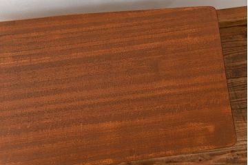 アンティーク家具　アンティーク 天板一枚板!古材を使った緩やかな曲線センターテーブル(1)