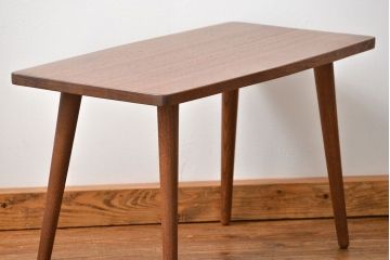 アンティーク家具　アンティーク 天板一枚板!古材を使った緩やかな曲線センターテーブル(1)