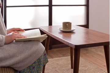 ラフジュ工房オリジナル　天板一枚板!古材を使ったセンターテーブル
