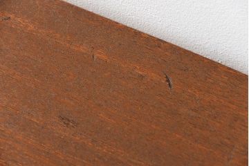 レトロ家具　昭和レトロ 天板一枚板!古材を使った緩やかな曲線センターテーブル(1)