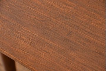 レトロ家具　昭和レトロ 天板一枚板!古材を使った緩やかな曲線センターテーブル(1)