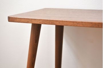 レトロ家具　昭和レトロ 天板一枚板!古材を使った緩やかな曲線センターテーブル(1)
