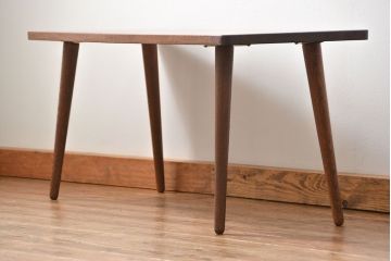 アンティーク家具　アンティーク 天板一枚板!古材を使った緩やかな曲線のセンターテーブル(大)(1)