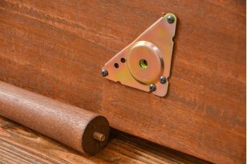 アンティーク家具　アンティーク 天板一枚板!古材を使った緩やかな曲線のセンターテーブル(大)(1)