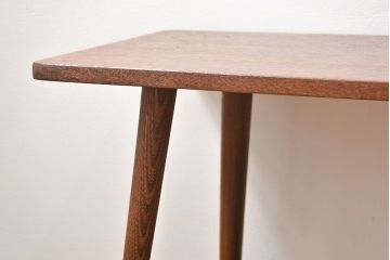 ラフジュ工房オリジナル 天板一枚板!古材を使った緩やかな曲線のセンターテーブル(大)(2)