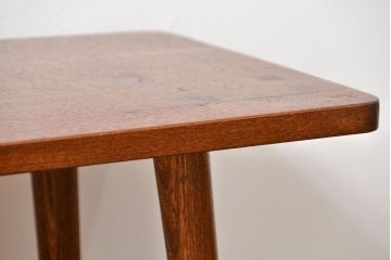 ラフジュ工房オリジナル 天板一枚板!古材を使った緩やかな曲線のセンターテーブル(大)(4)