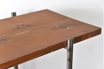 ラフジュオリジナル　アイアンの薄型飾り棚【小】(1)(陳列棚、アイアンラック)