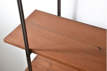 ラフジュオリジナル　アイアンの薄型飾り棚【小】(1)(陳列棚、アイアンラック)